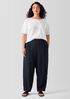 Puckered Organic Linen Lantern Pant