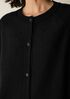 Fine Felted Wool Long Cardigan in Regenerative Wool