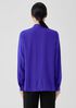 Silk Georgette Crepe V-Neck Top