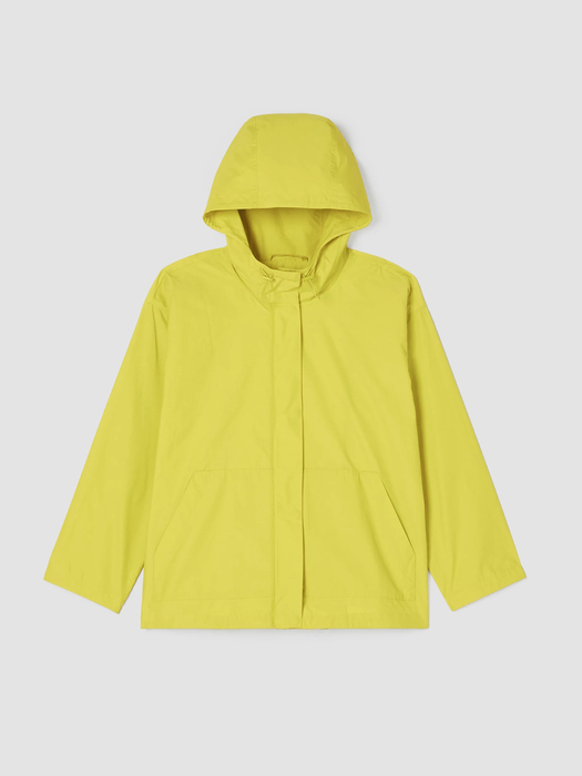 Light Cotton Nylon Hooded Jacket