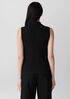 Bubble Jacquard Funnel Neck Top