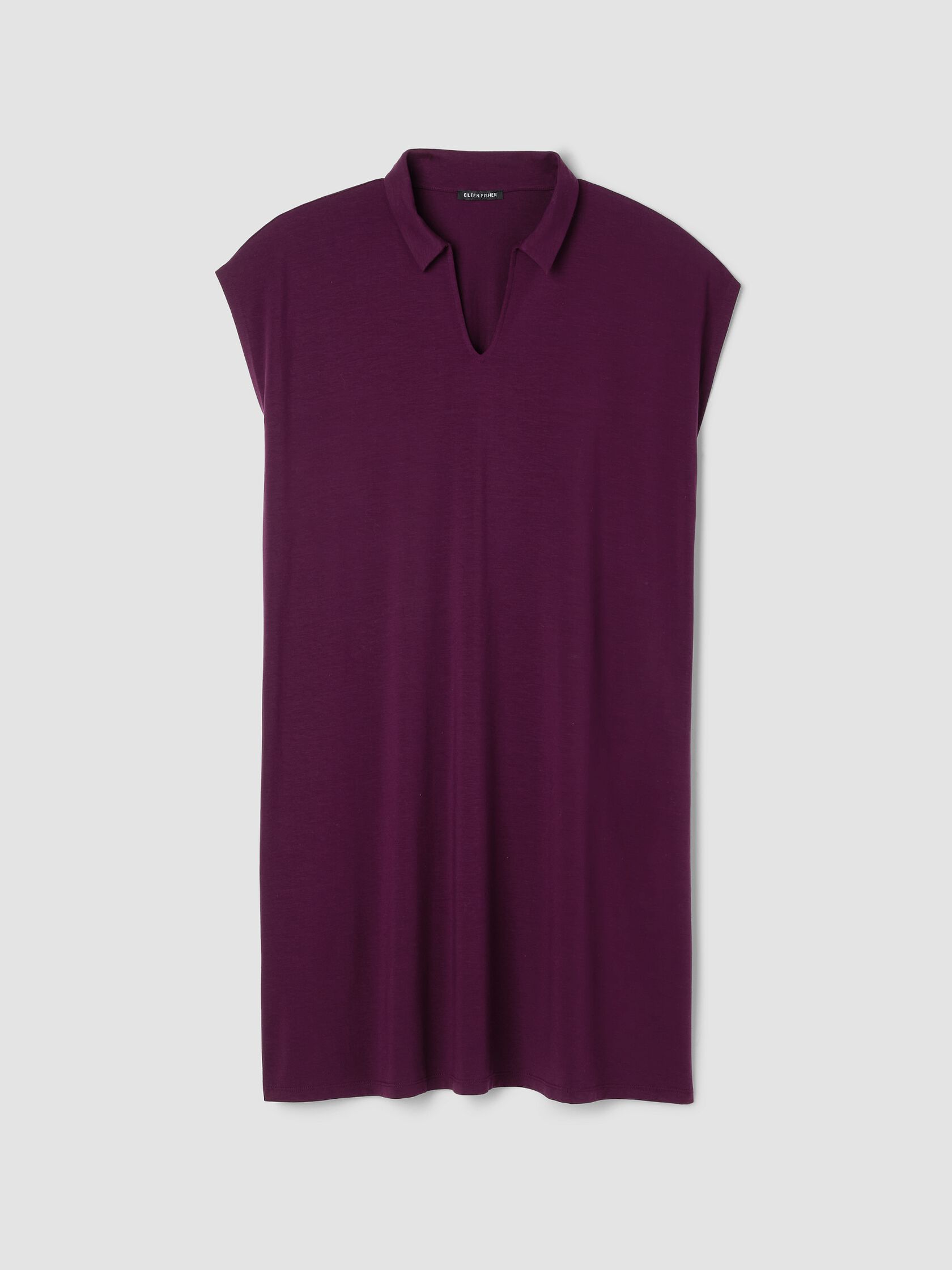 Fine Jersey Split Neck Dress
