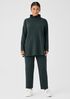 Cozy Brushed Terry Hug Funnel Neck Long Top