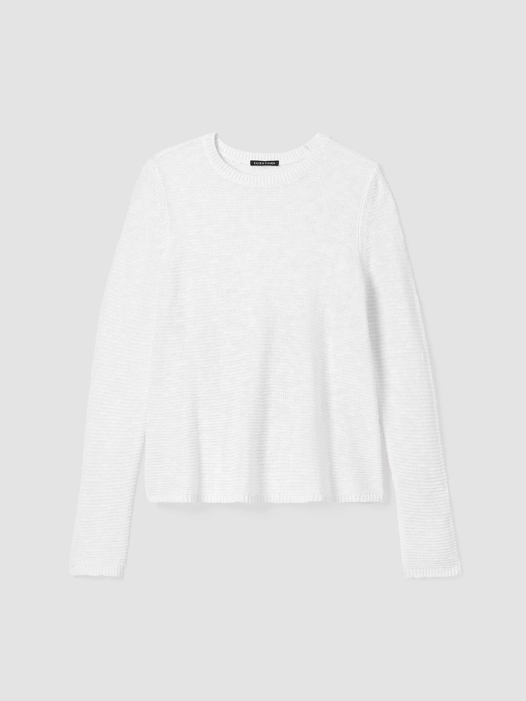 Organic Linen Cotton Slub Crew Neck Top