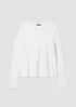 Organic Linen Cotton Slub Crew Neck Top