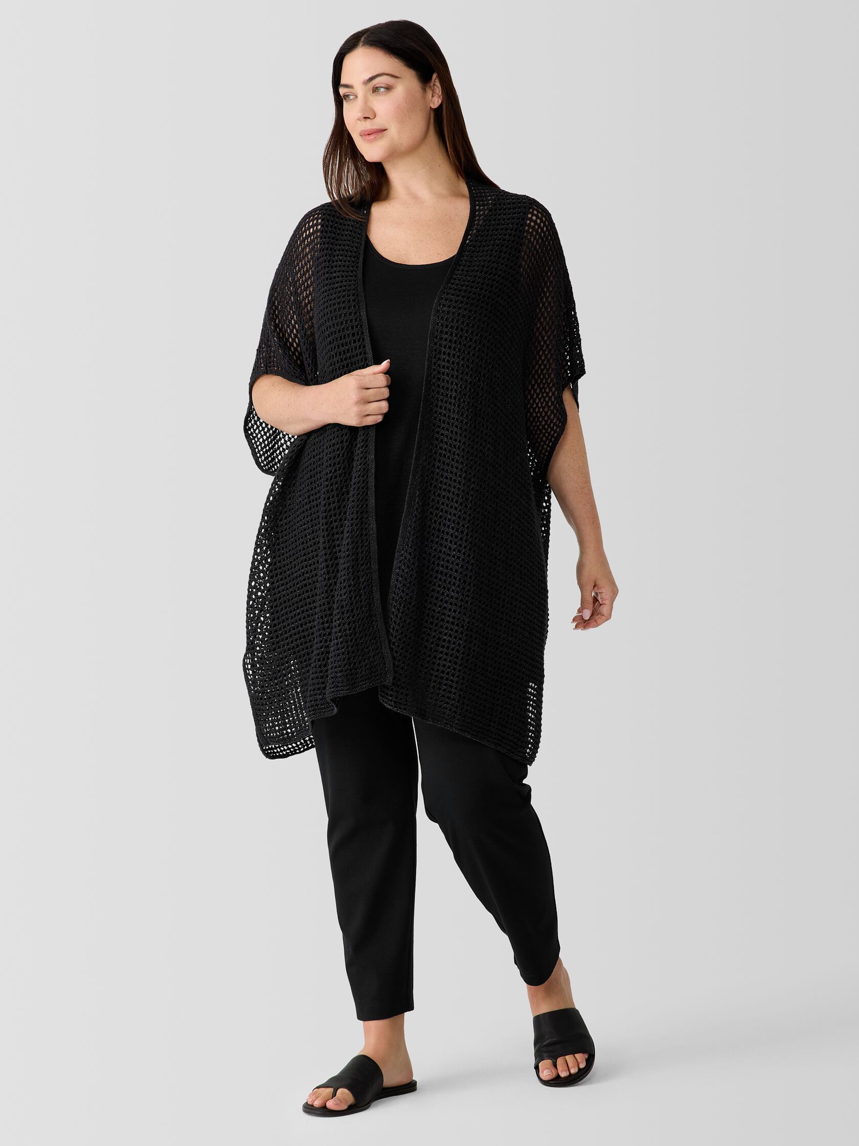 Organic Linen Jersey Long Tank