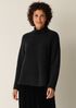 Cashmere Silk Boucle Bliss Turtleneck Top