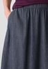 Airy Organic Cotton Twill Pocket Skirt