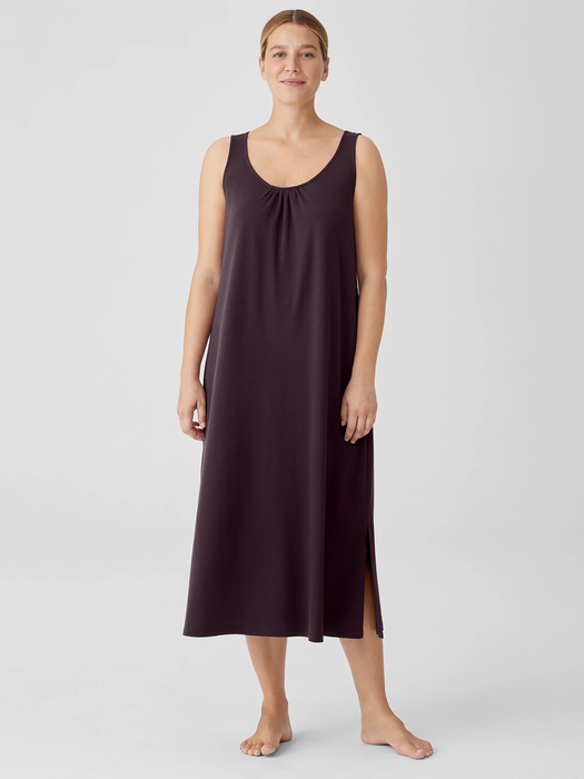 Organic Cotton Interlock Scoop Neck Sleep Dress