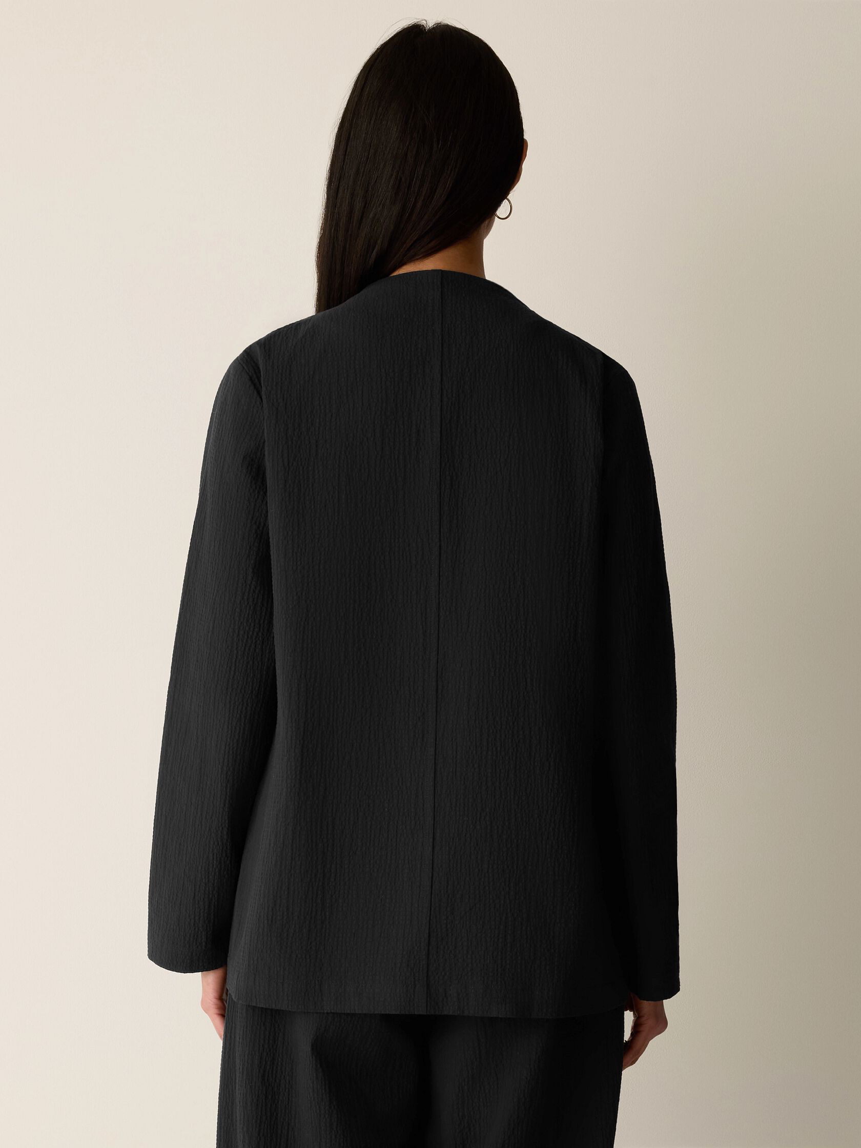 Organic Cotton Pucker Angled Jacket