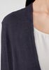 Organic Linen Cotton Airy Tuck Cropped Cardigan