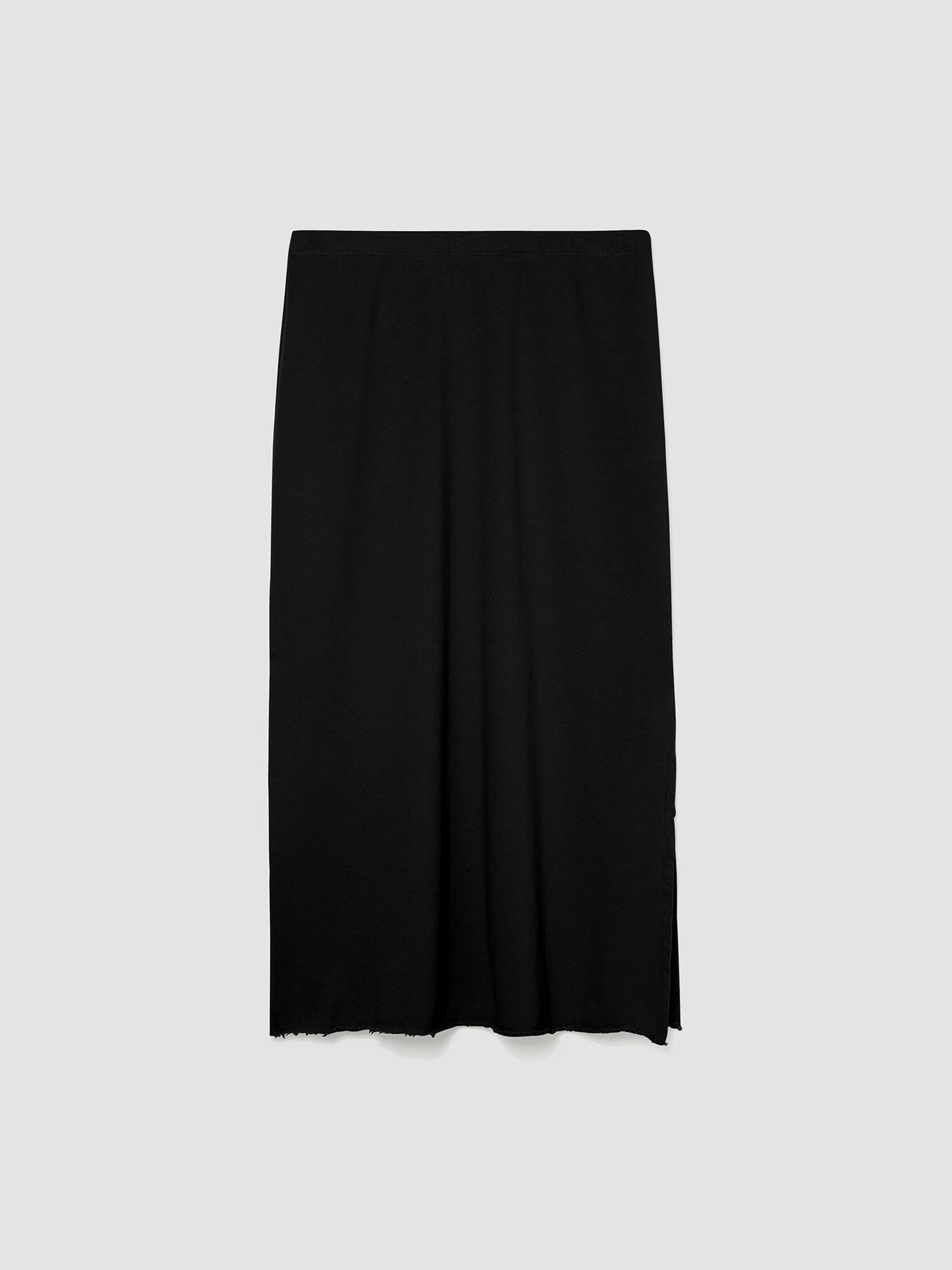 Lightweight Organic Cotton Terry A-Line Skirt