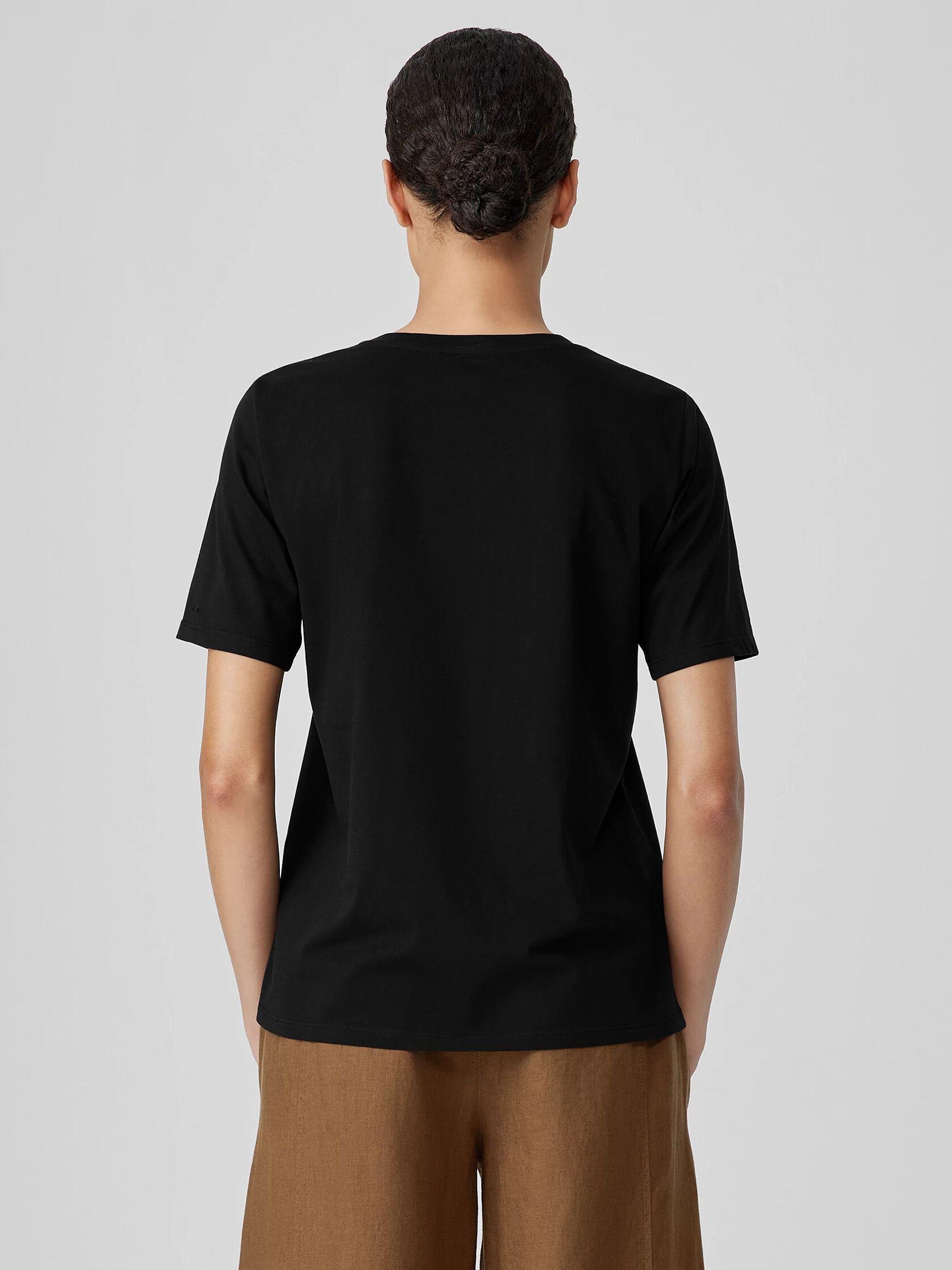 Organic Pima Cotton Jersey Round Neck Tee