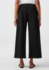 Cotton Ponte Wide-Leg Pant