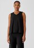 Stretch Jersey Knit V-Neck Tank