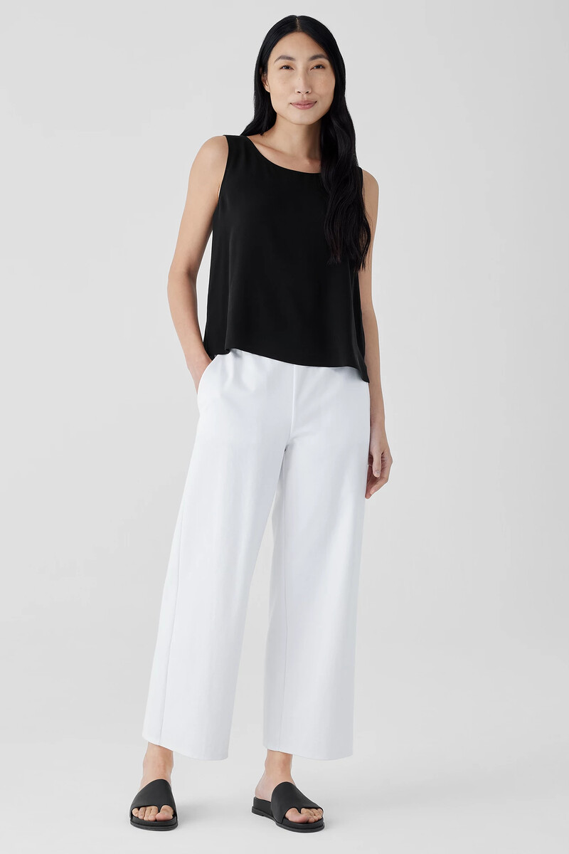 Cotton Blend Ponte Wide-Leg Pant Cotton Blend Ponte Wide-Leg Pant