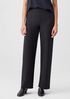 Boiled Wool Jersey Straight Pant
