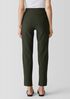 Washable Stretch Crepe Pant with Slits