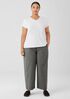 Cotton Hemp Stretch Wide-Leg Pant