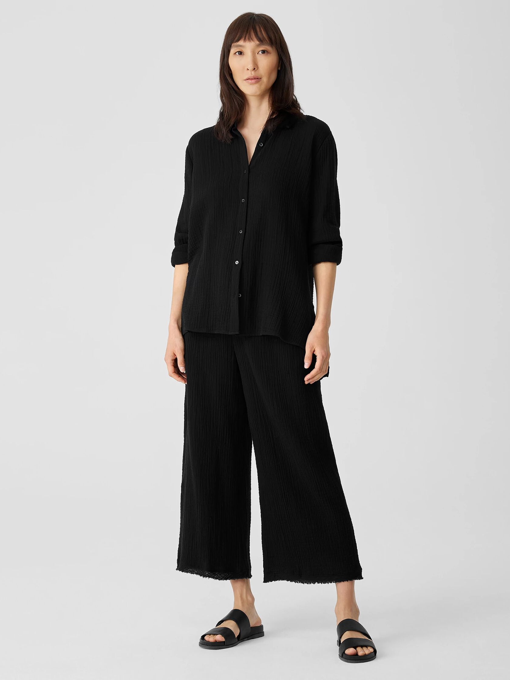 Organic Cotton Gauze Classic Collar Shirt