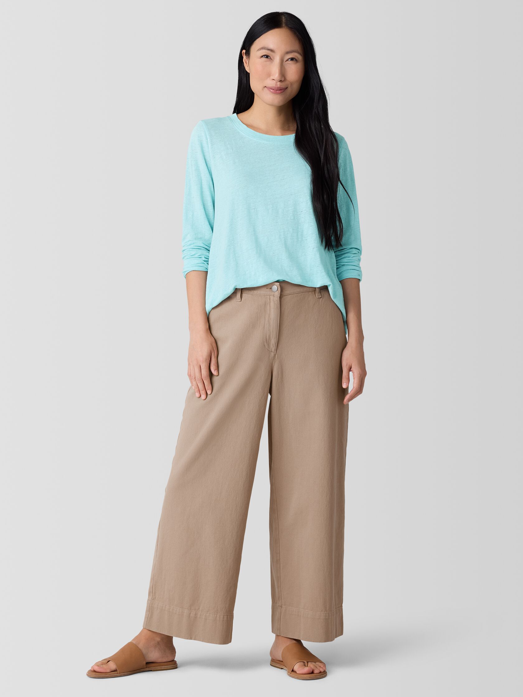 Organic Linen Jersey Long-Sleeve Tee