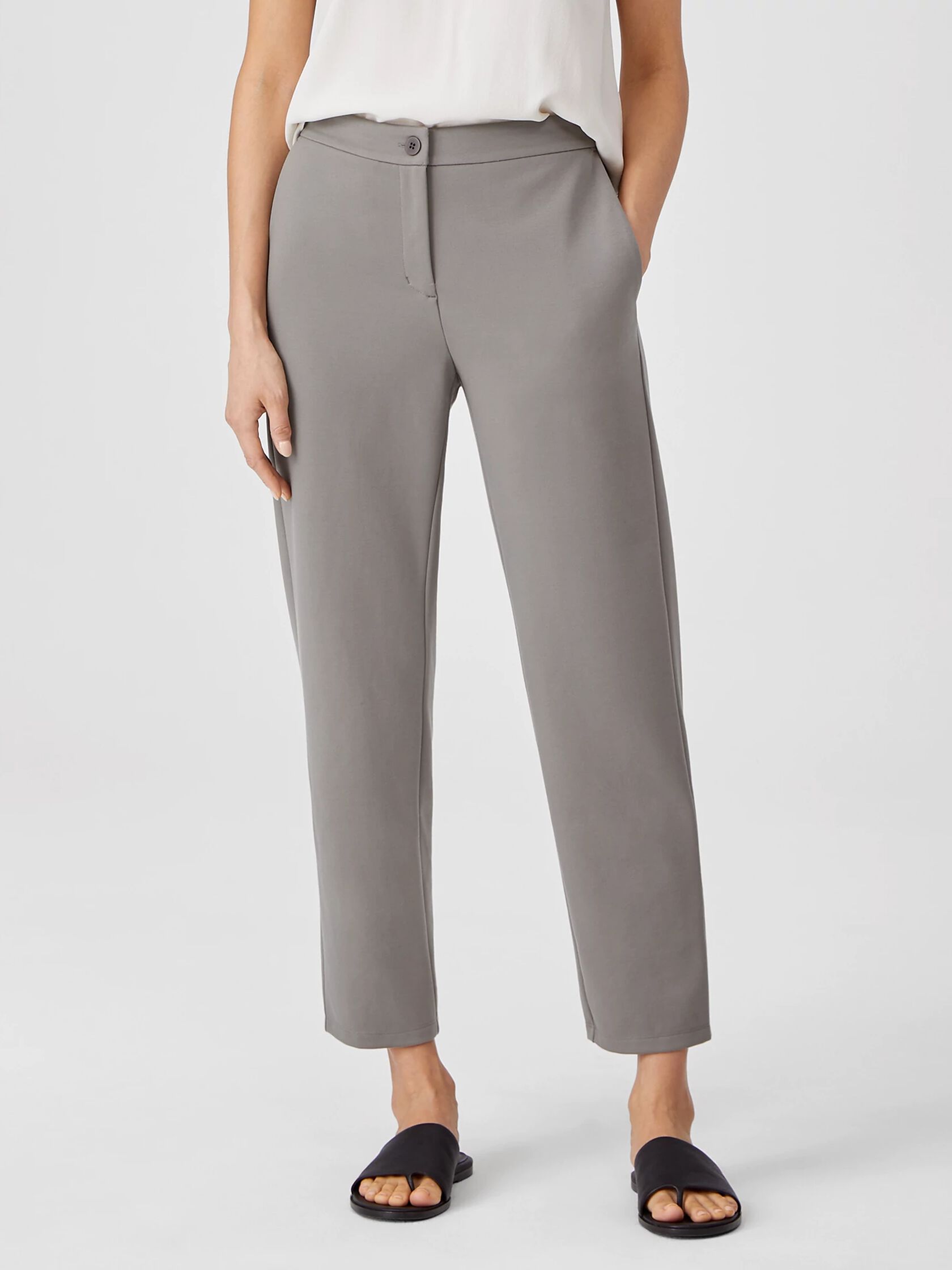 Flex Ponte Slouchy Ankle Pant | EILEEN FISHER