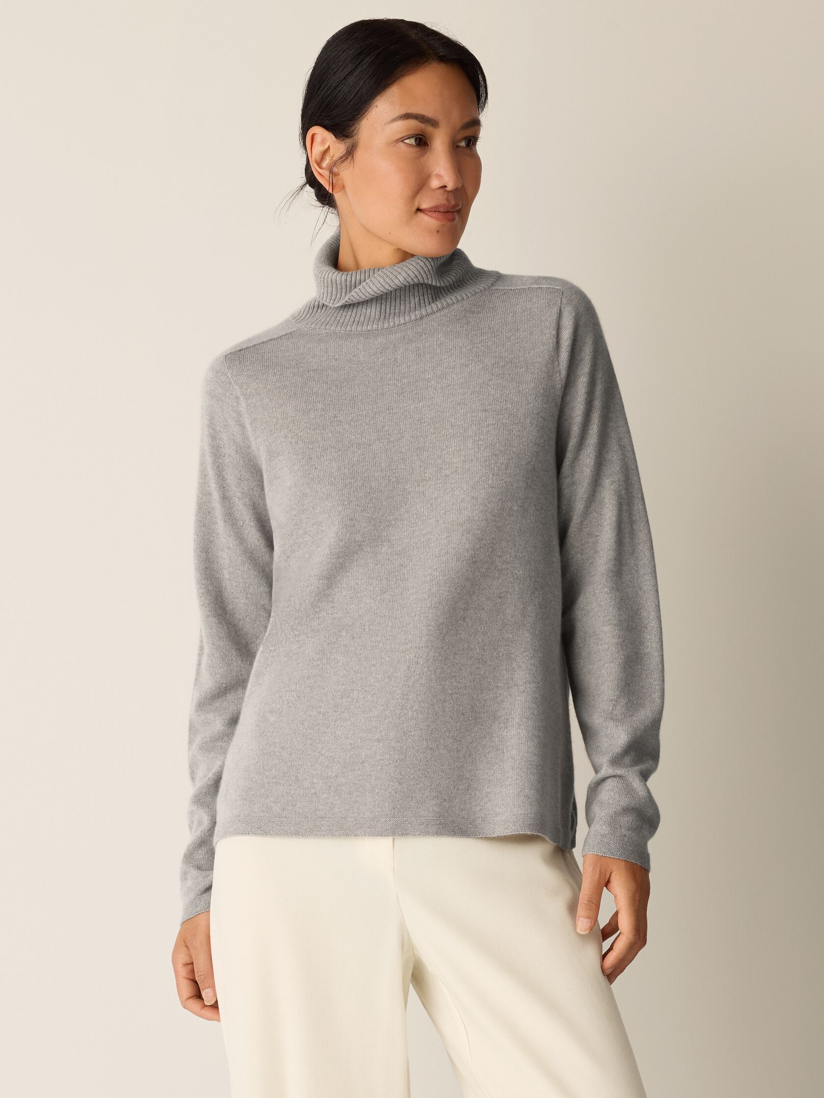 Italian Cashmere Turtleneck Top