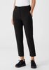 Cotton Hemp Tapered Ankle Pant