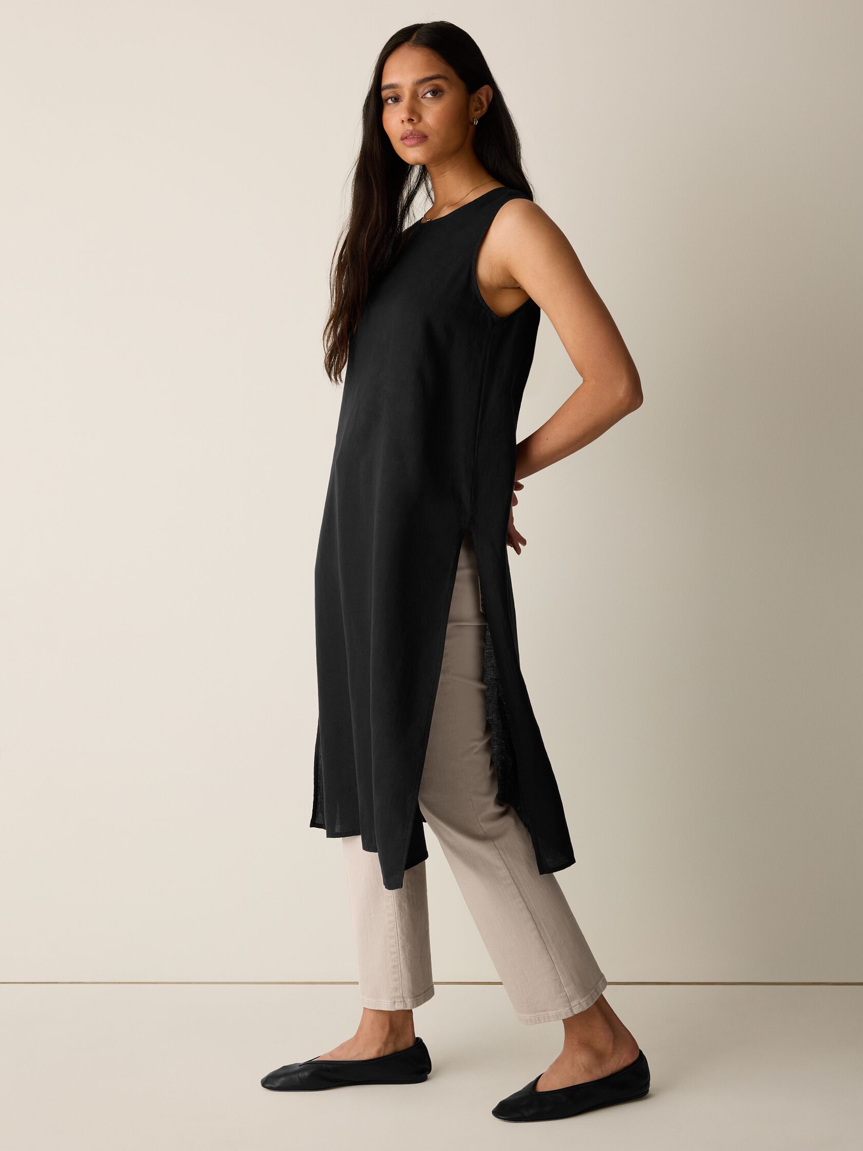 Organic Handkerchief Linen Long Shell