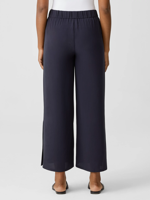 Silk Crepe Pant with Slits EILEEN FISHER