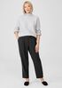 Soft Wool Flannel Pleated Tapered Pant