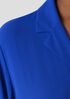 Silk Georgette Crepe Notch Collar Shirtdress