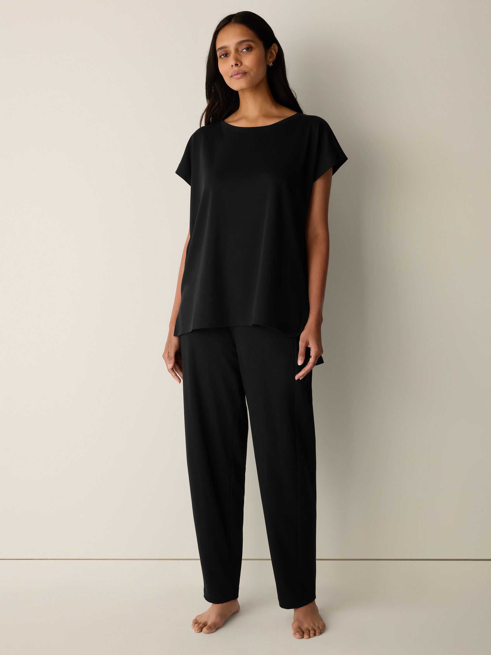 Organic Cotton Interlock Lantern Sleep Pant