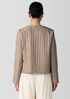 Silk Habutai Quilted Round Neck Jacket