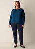 Peruvian Cotton Blend Jewel Neck Top