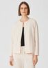 Organic Cotton Ponte Zip-Front Jacket