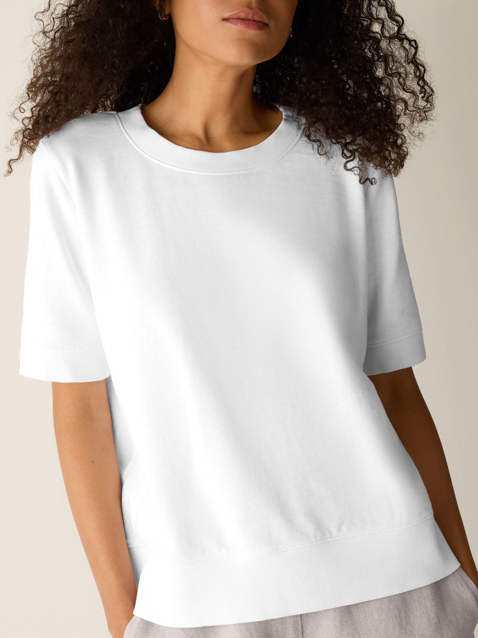 Garment-Dyed Organic Cotton Terry Wedge Tee