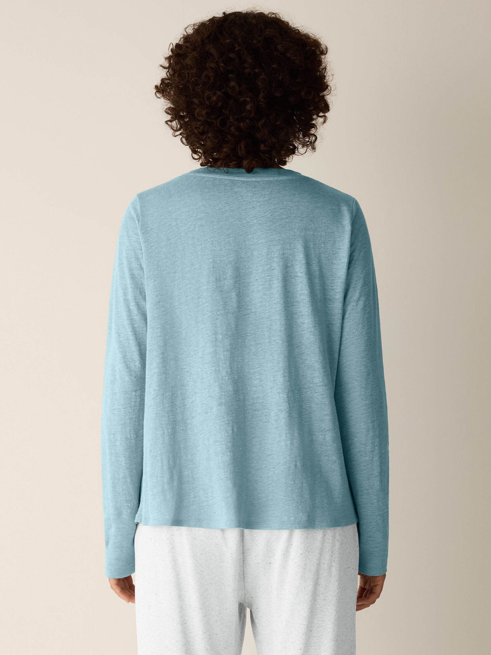 Organic Linen Jersey Long-Sleeve Tee