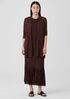 Crushed Silk Habutai Tiered Skirt