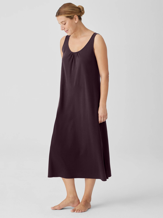 Organic Cotton Interlock Scoop Neck Sleep Dress