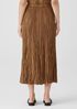 Crushed Silk Maxi Skirt