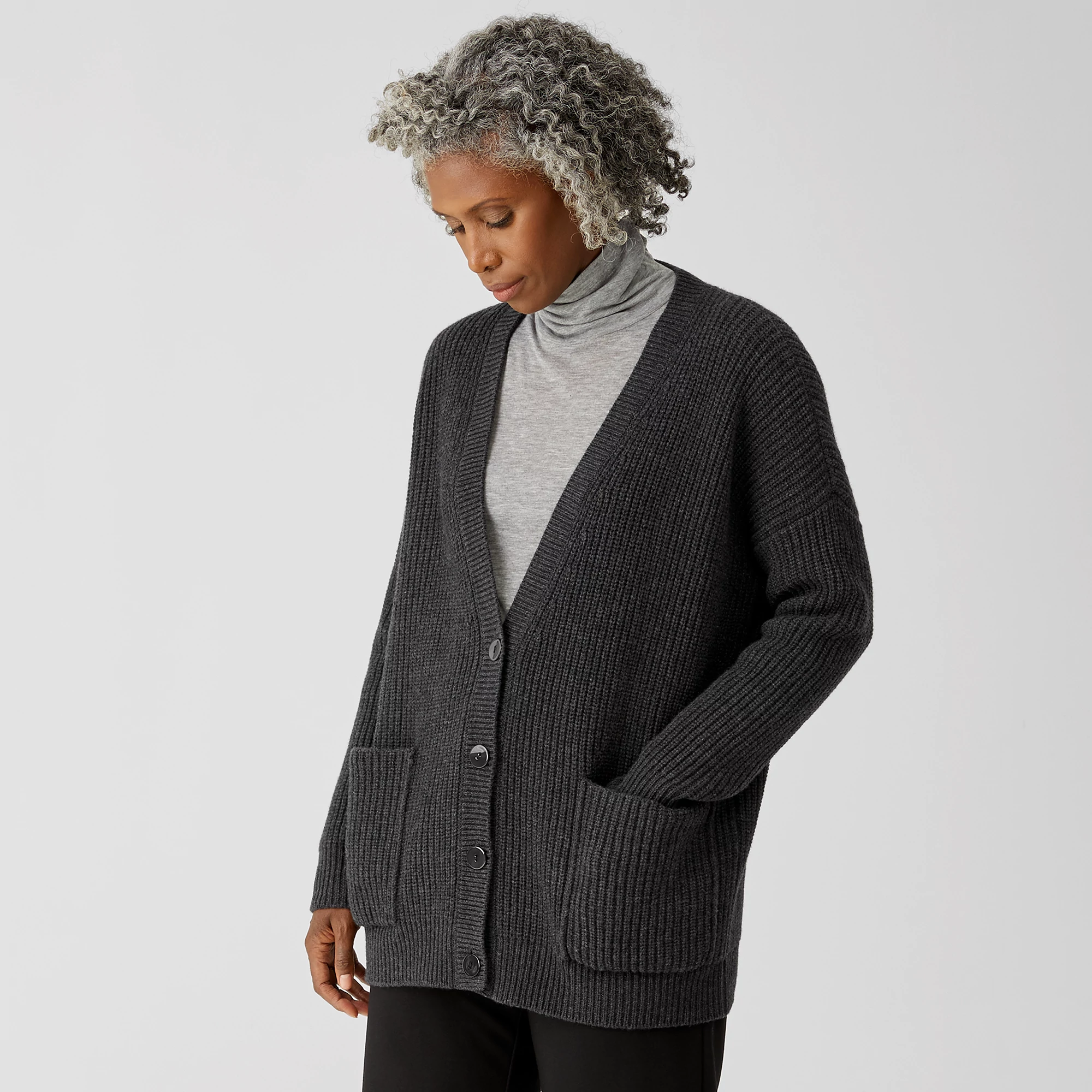 Recycled Cashmere Wool Boyfriend 