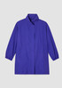 Light Cotton Nylon Stand Collar Long Coat