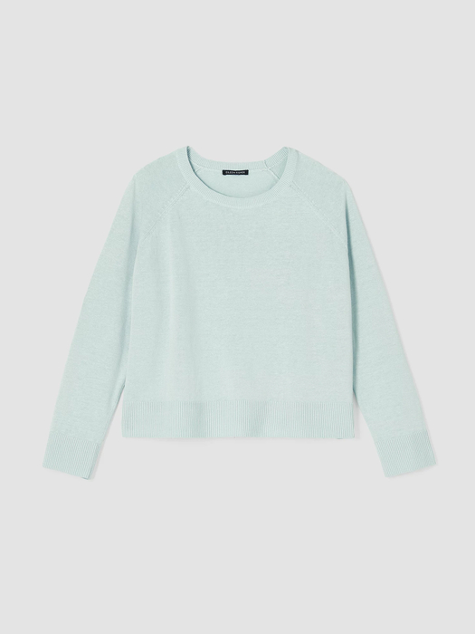 Organic Linen Cotton Raglan-Sleeve Top