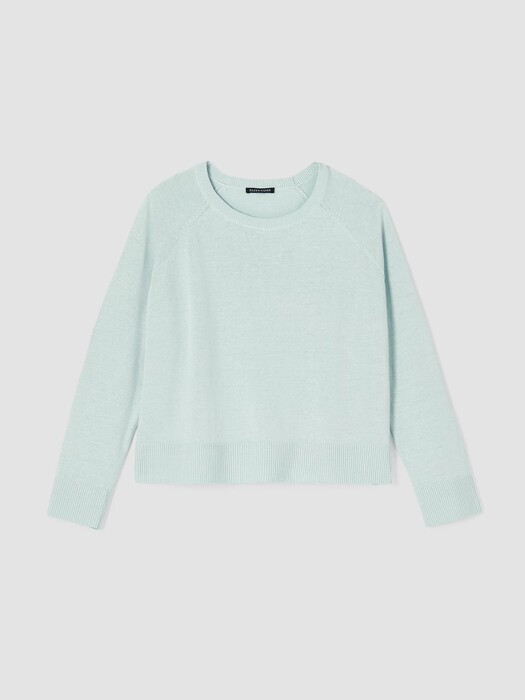 Organic Linen Cotton Raglan-Sleeve Top