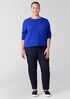 Organic Linen Cotton Cord Crew Neck Top