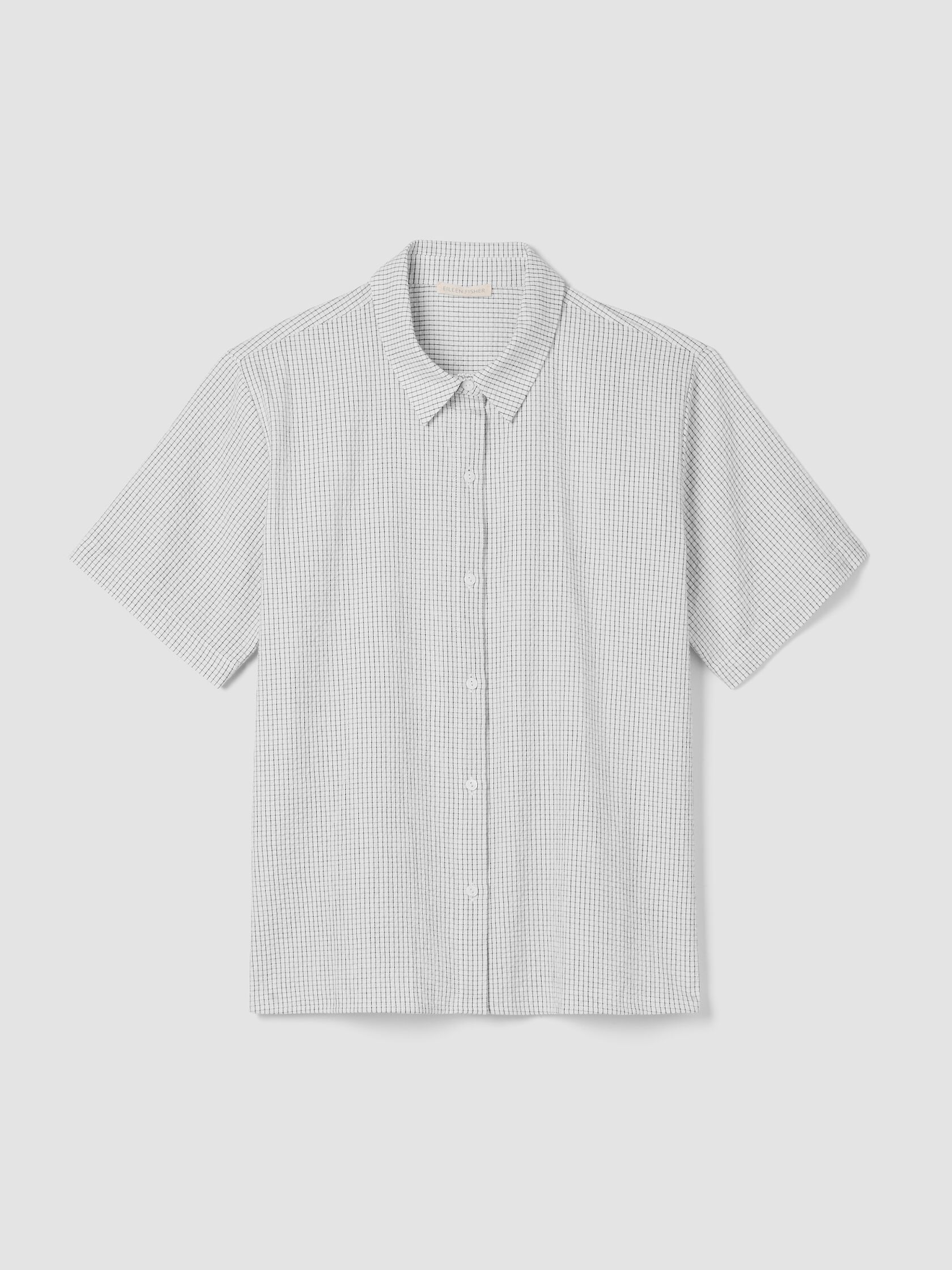 Organic Cotton Ripple Short-Sleeve Shirt