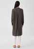 Organic Linen Band Collar Shirtdress