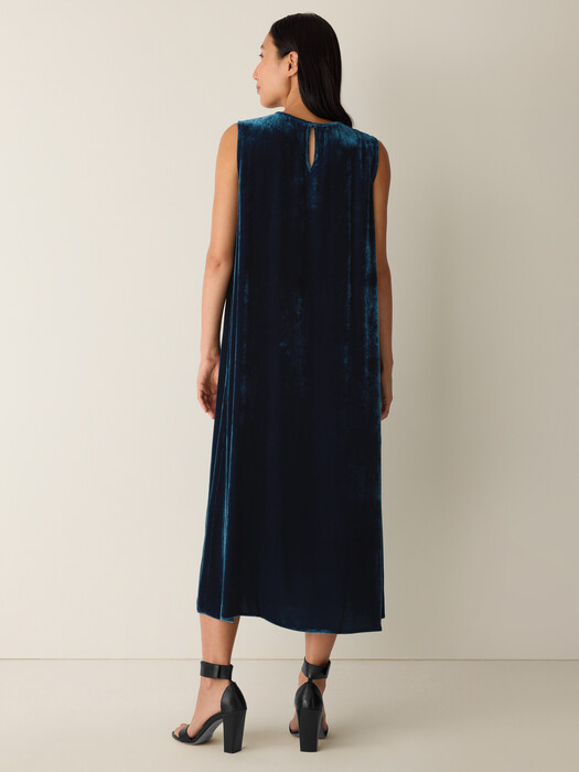 Velvet Round Neck Dress