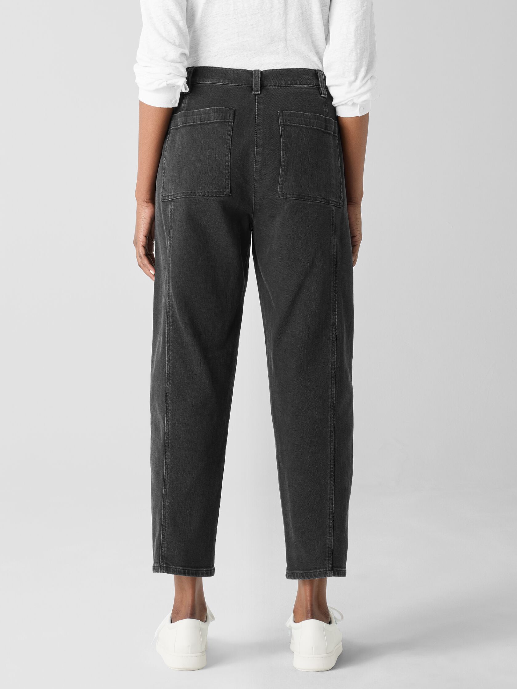 Cotton Stretch Denim Lantern Jean
